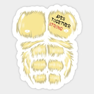 Apes Together Strong Gme Amc Ape Gorilla To the moon Sticker